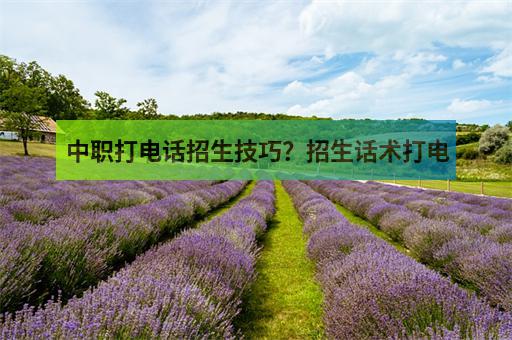 中職打電話招生技巧？招生話術打電話？-3